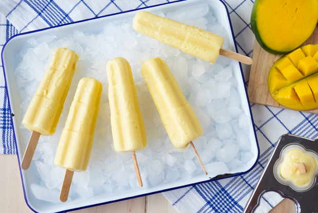 MANGO AND YOGURT POPSICLES