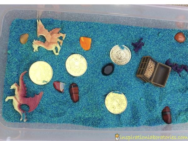 Dragon Treasure Sensory Bin
