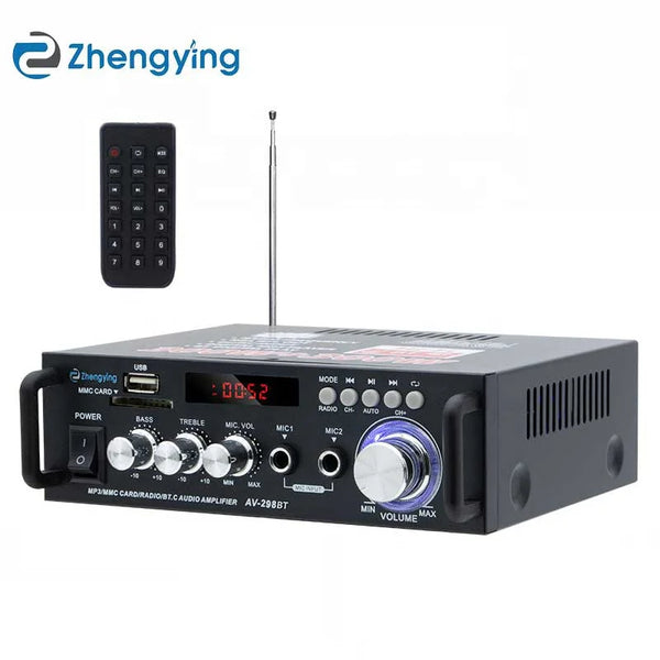 TRENDY PRO Audio Amplifier AV-298BT HIFI Wireless BT 2.0  Digital Sound AMP Bluetooth Mp3 Decoder Amplifier