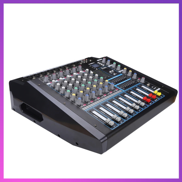 TRENDY PRO Power Mixer USB Console Build-in Power Amplifier 6 Channel Audio Mixer